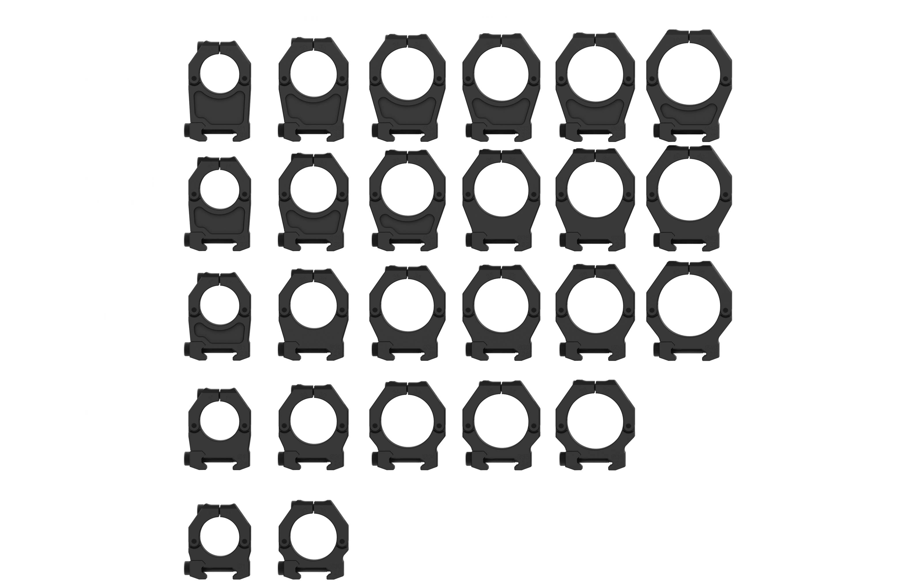 M-BRACE Scope Rings for March 1-10X24