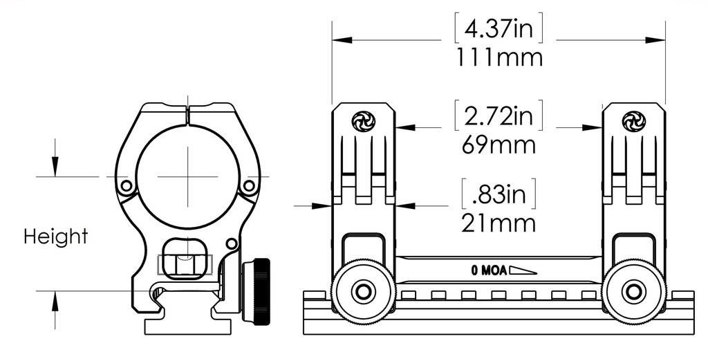 M10 QD-L SCOPE MOUNT